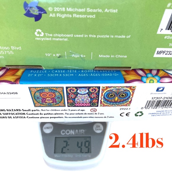 puzzles jigsaw lot 5 excellent condition museum butterfly owls dinosaurs animals - Picture 10 of 10